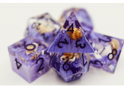 DICE 7-set: Sharp Edge - Purple Coral & Sea Snail